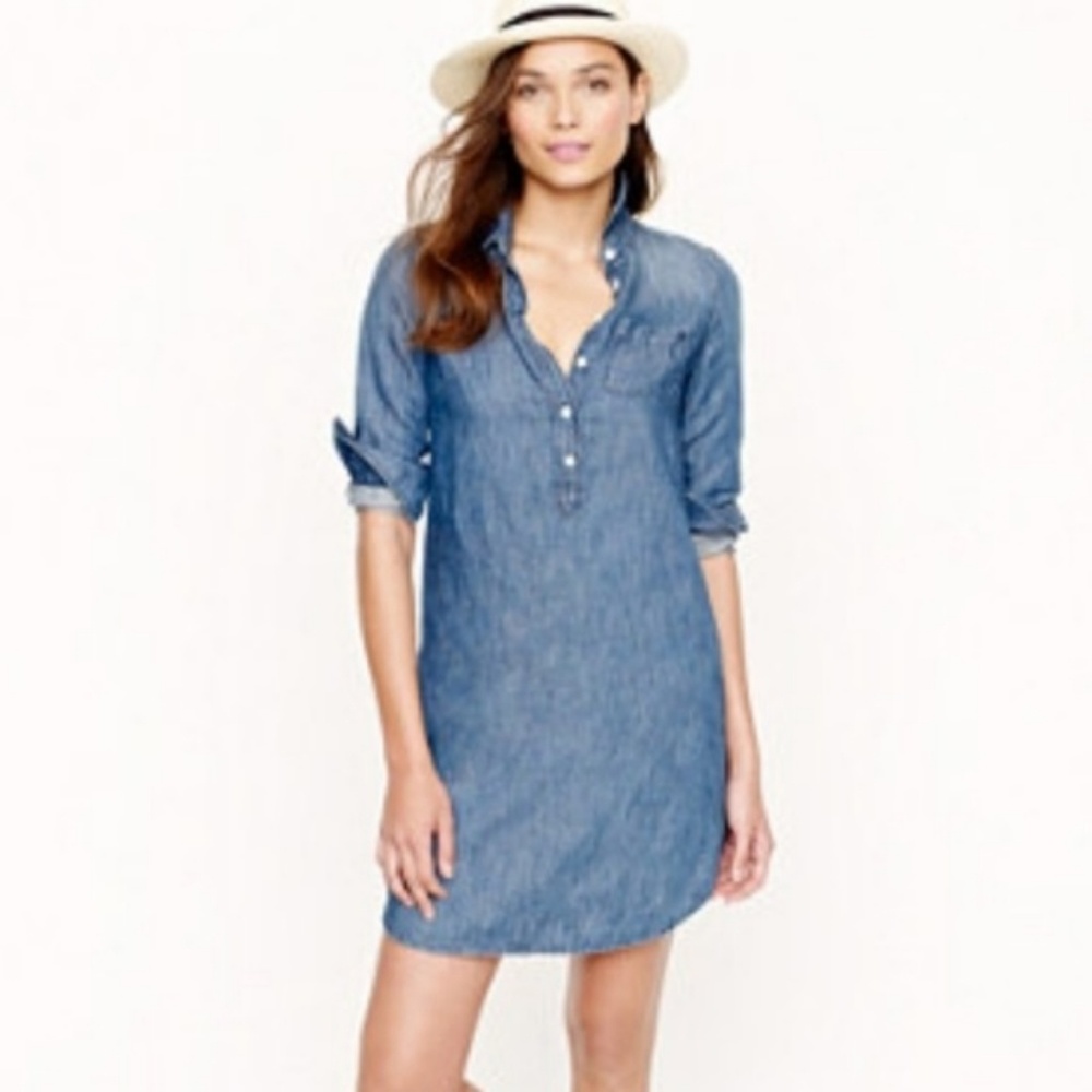 J Crew Chambray Shirtdress 4